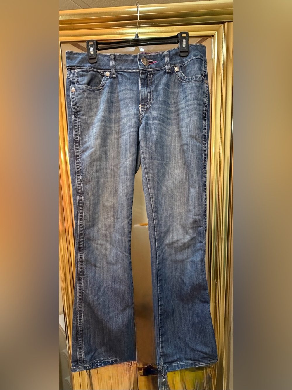 Wrangler Retro Boot-cut jeans with Pink Accents